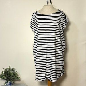 Striped Sleep Dress Nightgown Pjs